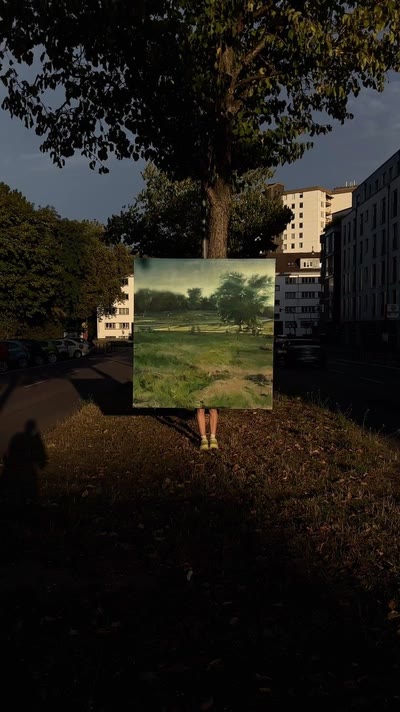 Ich biege hier nochmal ab. Ich verlängere meinen Weg künstlich.